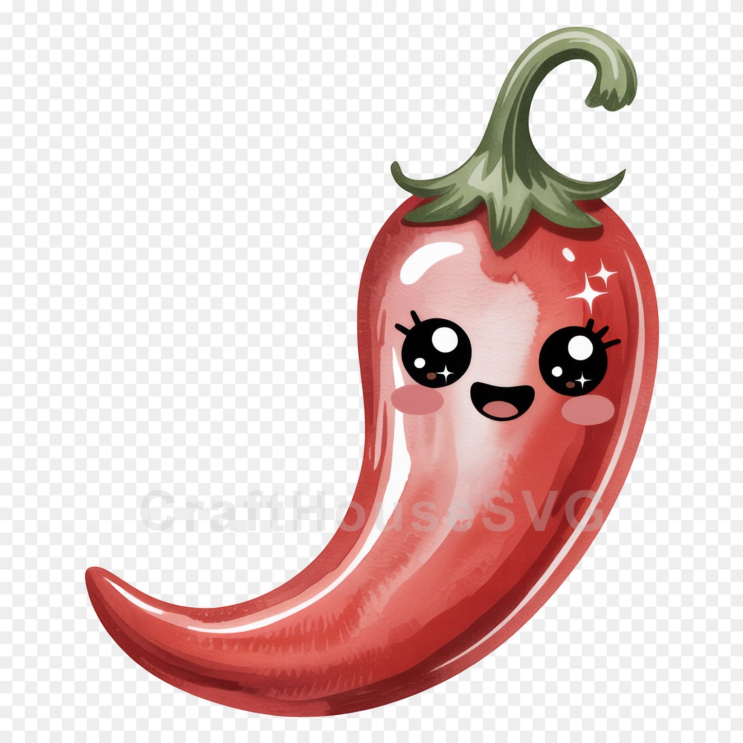 Kawaii Vegetables Clipart Sublimation Bundle PNG