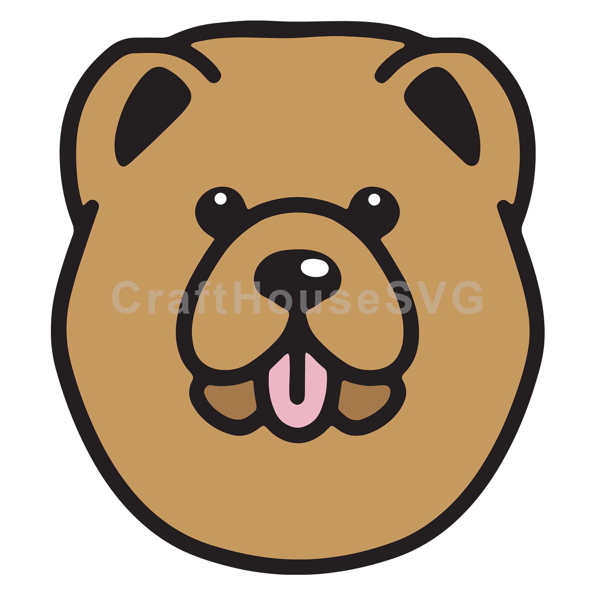 Chow Chow SVG Layered