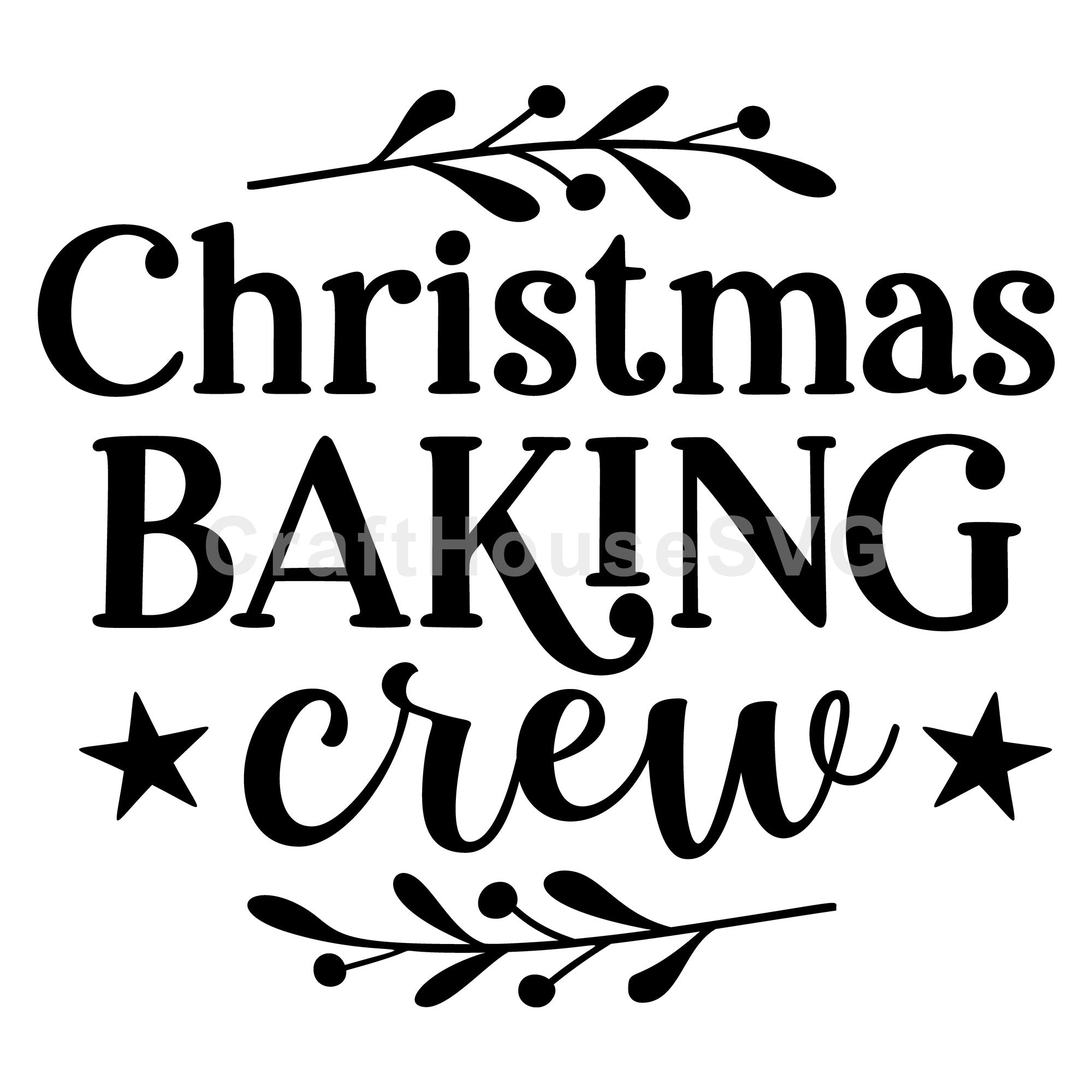 Christmas Baking Crew SVG