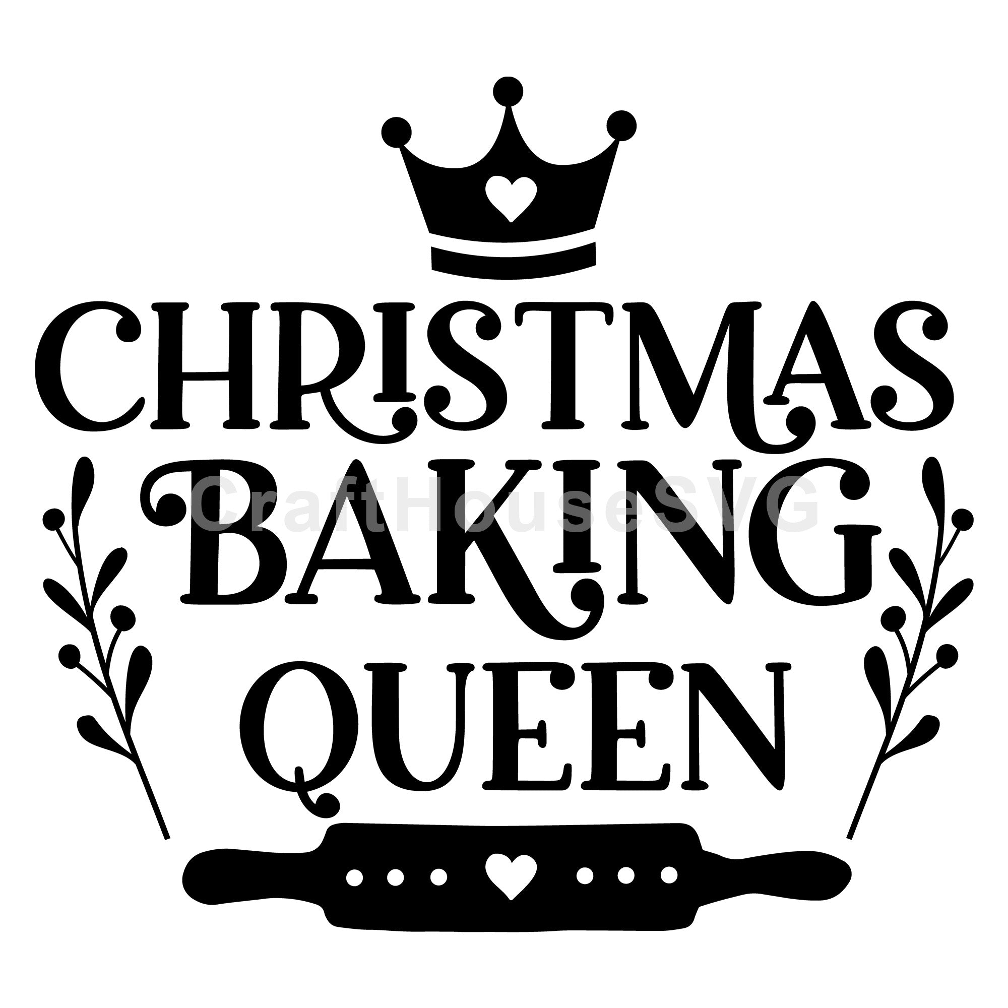 Christmas Baking Queen SVG