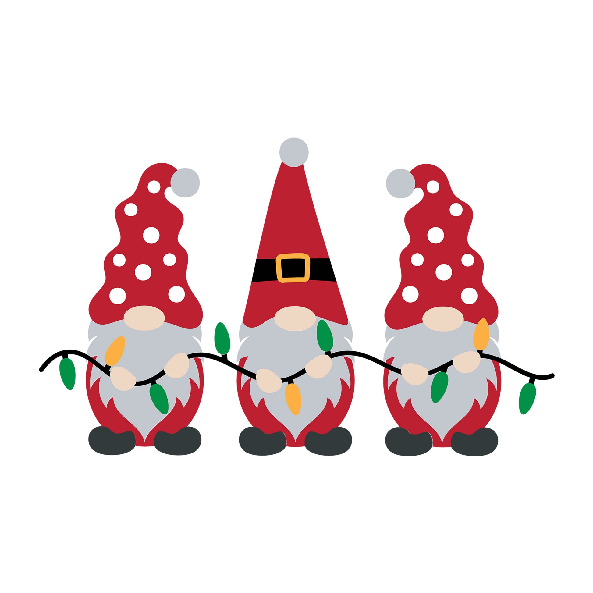 Christmas Gnome SVG design for Cricut, Silhouette, laser cutting, vinyl, sublimation, and holiday craft projects.