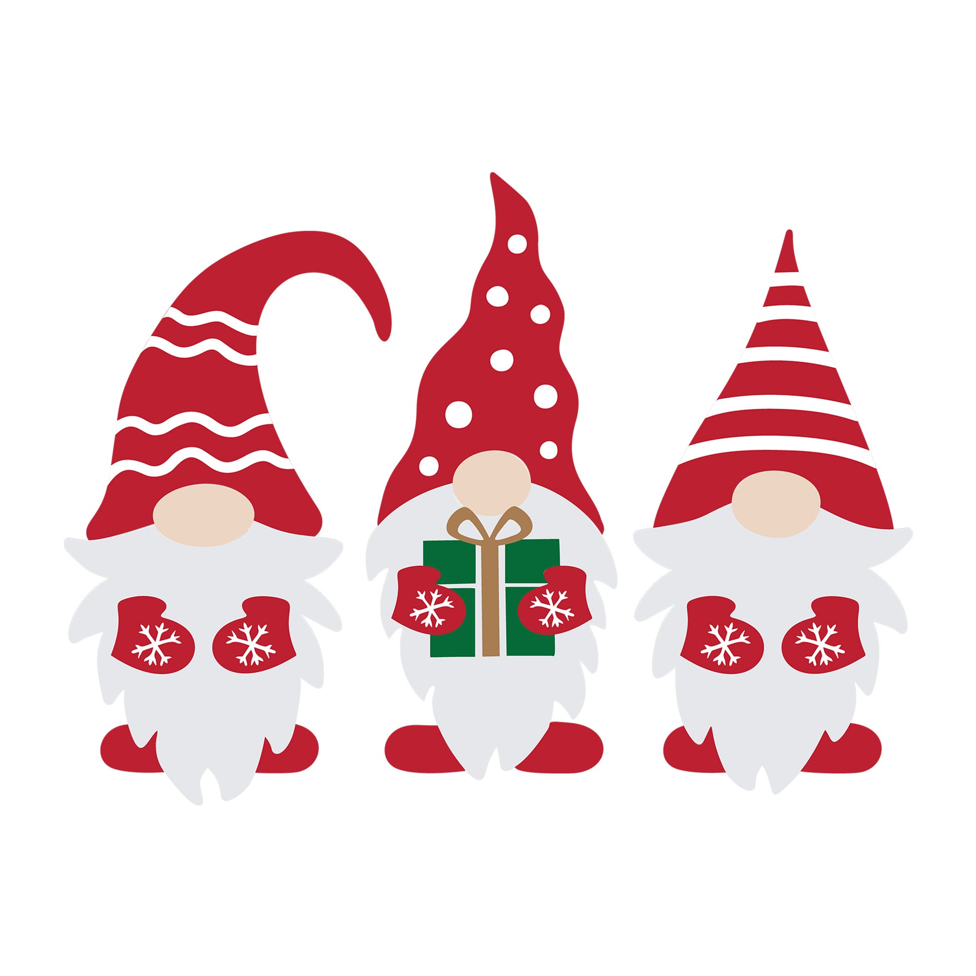 Christmas Gnome SVG design for Cricut, Silhouette, laser cutting, vinyl, sublimation, and holiday craft projects.