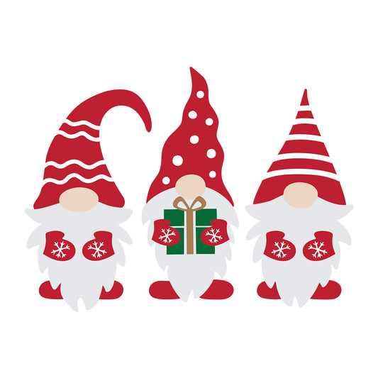 Christmas Gnome SVG design for Cricut, Silhouette, laser cutting, vinyl, sublimation, and holiday craft projects.