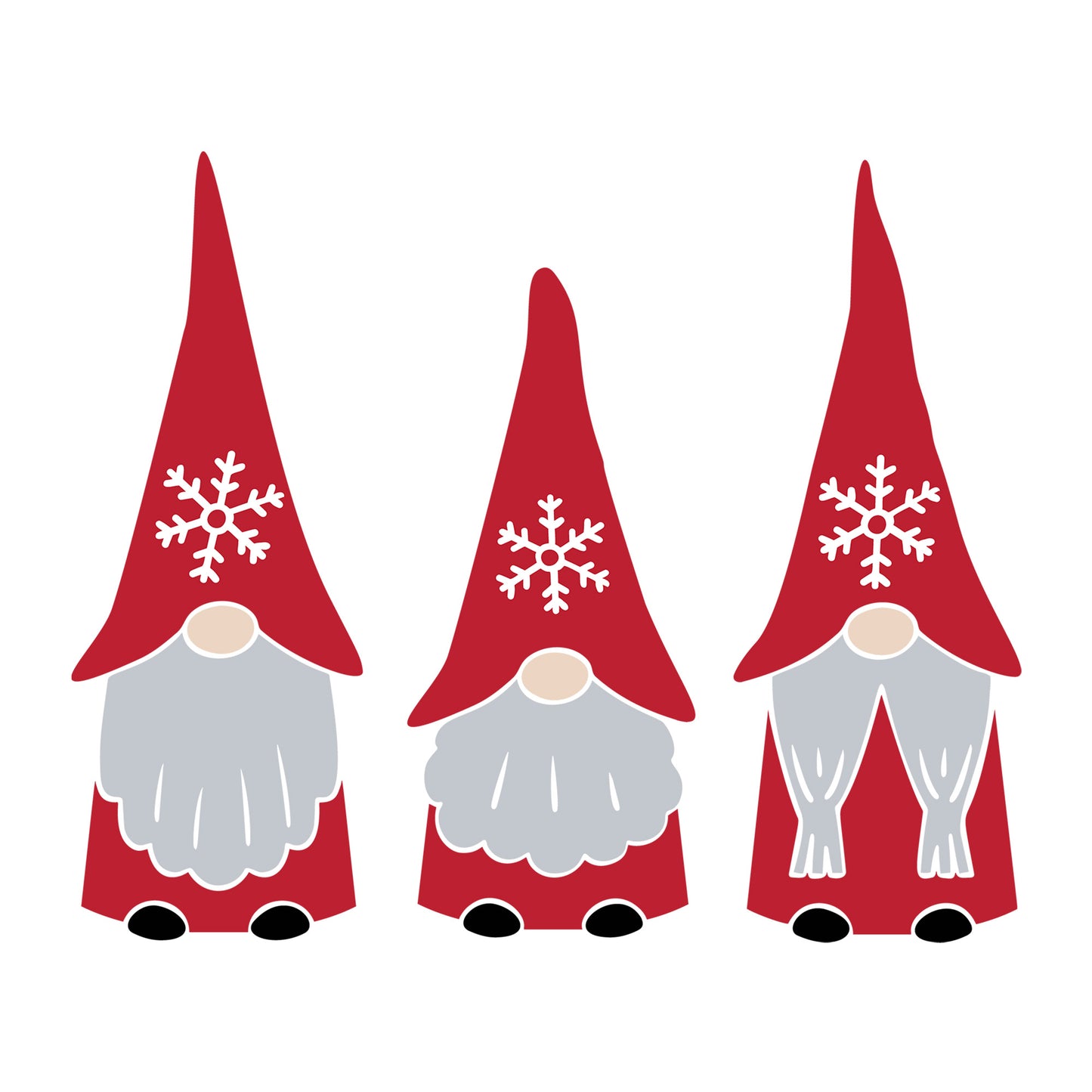 Christmas Gnome SVG design for Cricut, Silhouette, laser cutting, vinyl, sublimation, and holiday craft projects.