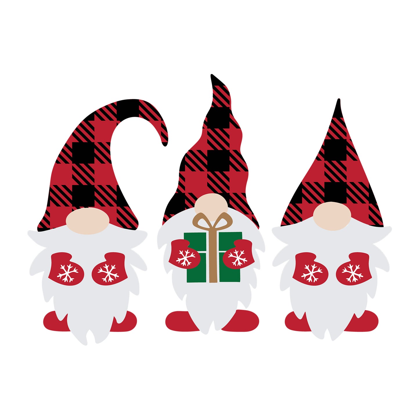 Christmas Gnome SVG design for Cricut, Silhouette, laser cutting, vinyl, sublimation, and holiday craft projects.