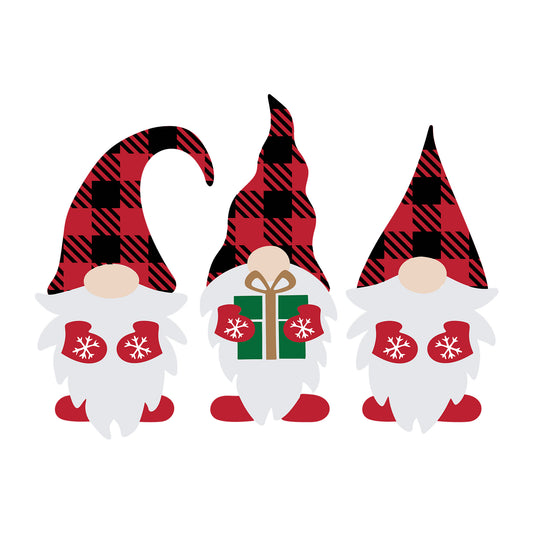 Christmas Gnome SVG design for Cricut, Silhouette, laser cutting, vinyl, sublimation, and holiday craft projects.