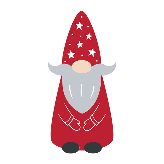 Christmas Gnome SVG design for Cricut, Silhouette, laser cutting, vinyl, sublimation, and holiday craft projects.