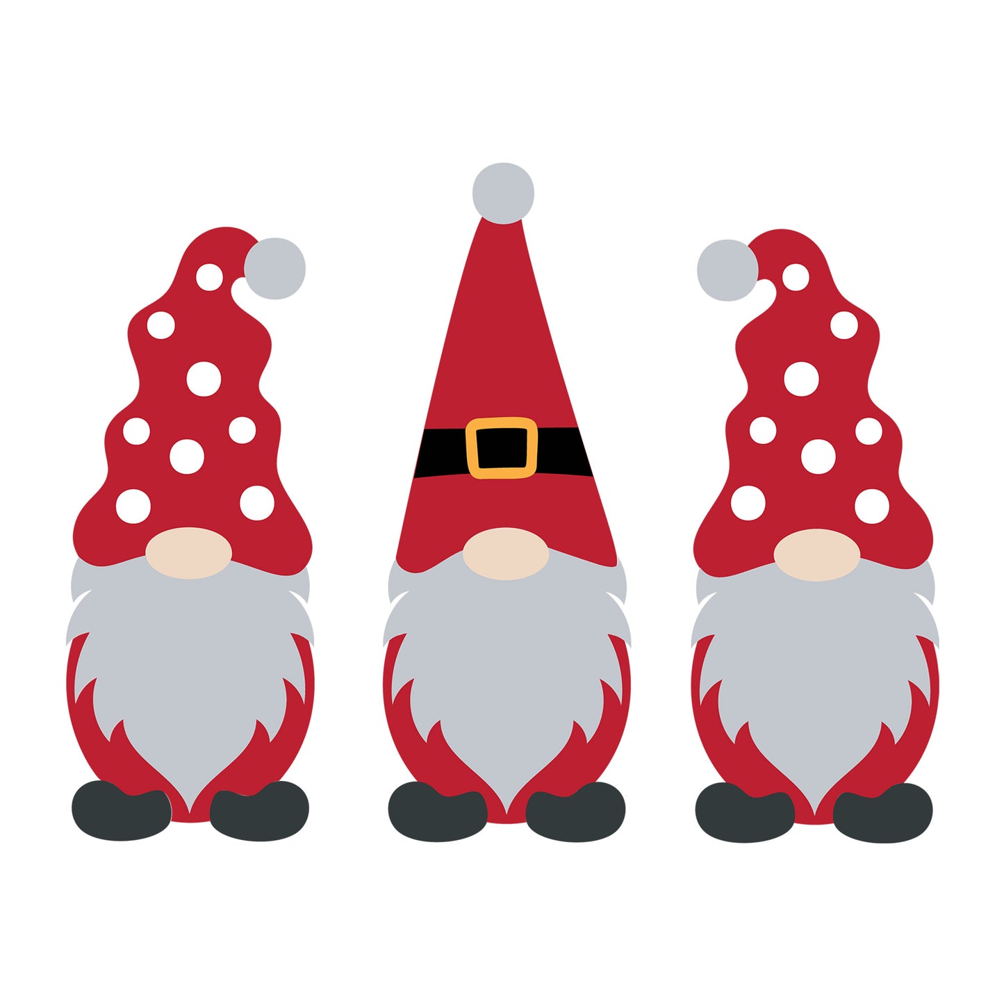 Christmas Gnome SVG design for Cricut, Silhouette, laser cutting, vinyl, sublimation, and holiday craft projects.