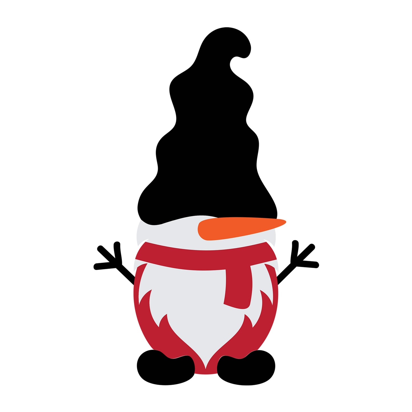 Christmas Gnome SVG design for Cricut, Silhouette, laser cutting, vinyl, sublimation, and holiday craft projects.