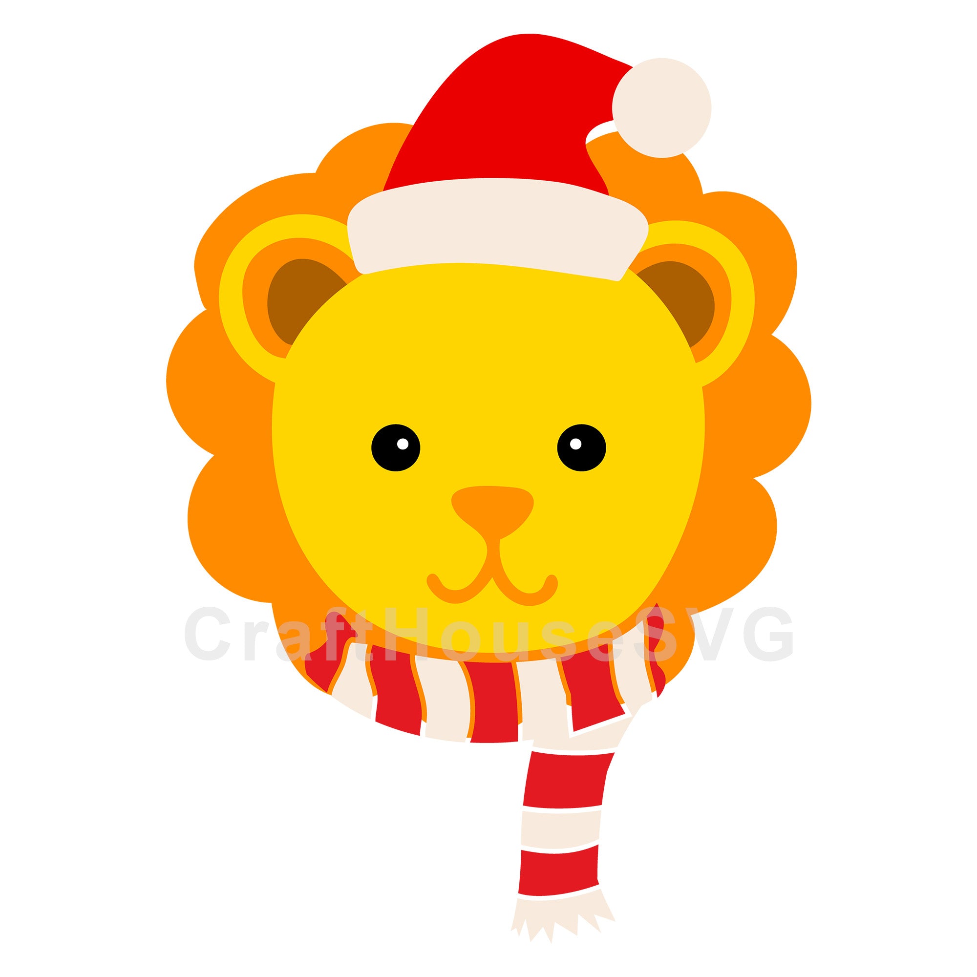 Lion Chritsmas SVG | M42F6