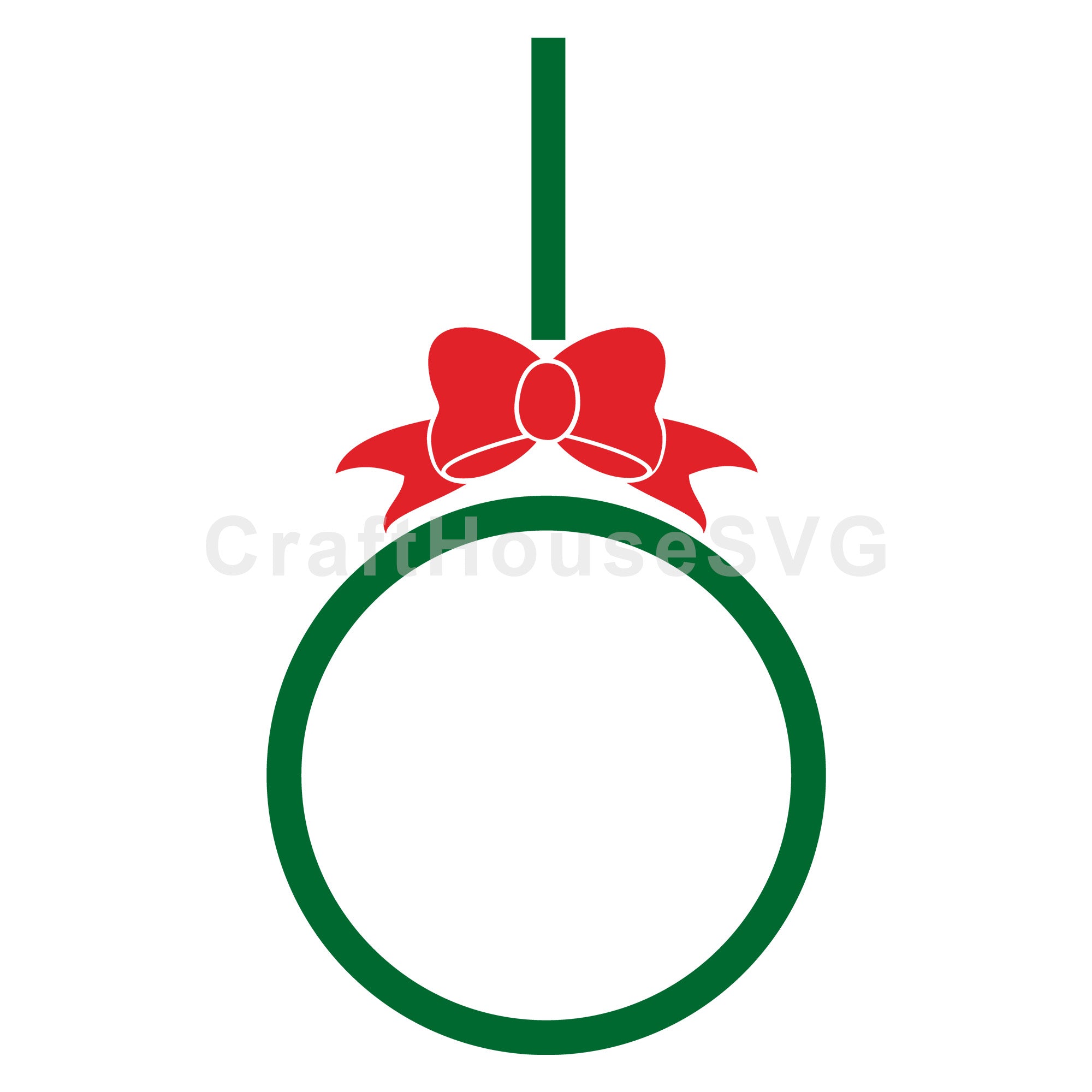 Christmas Monogram Frame SVG