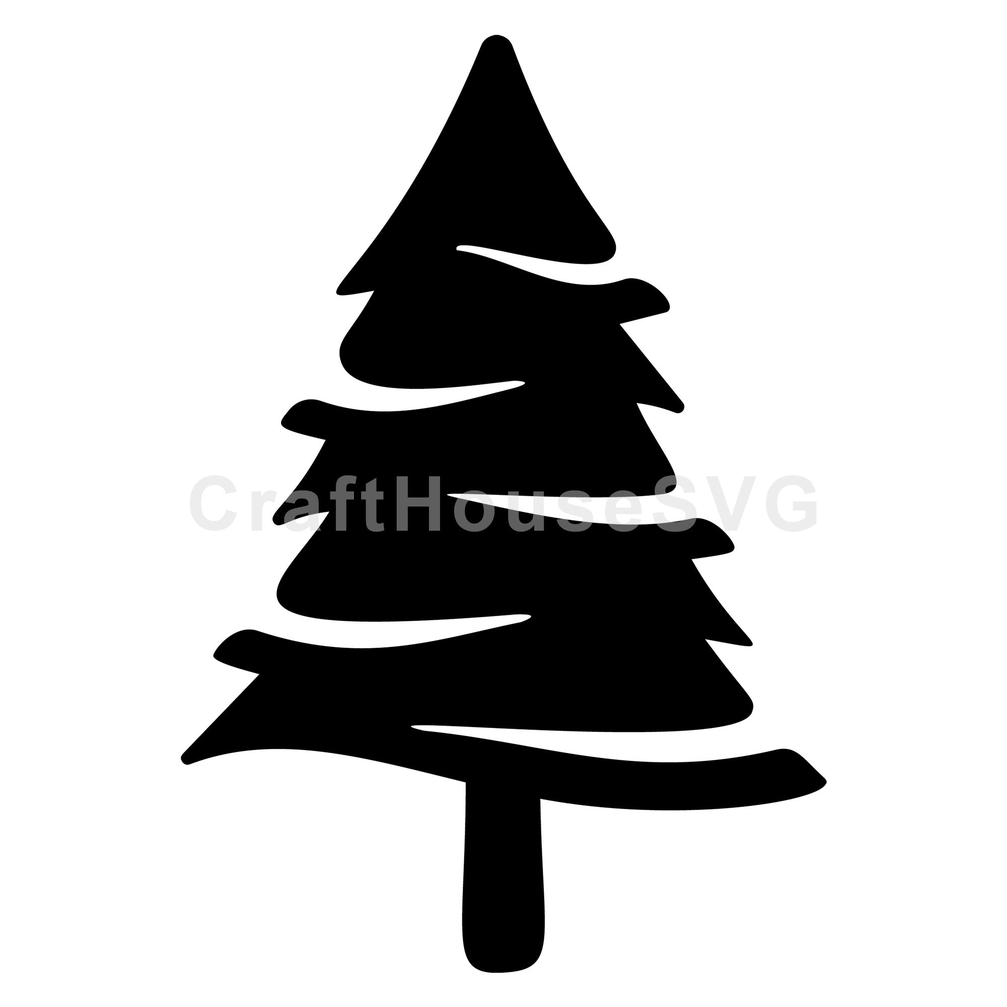 Christmas Tree Silhouette SVG