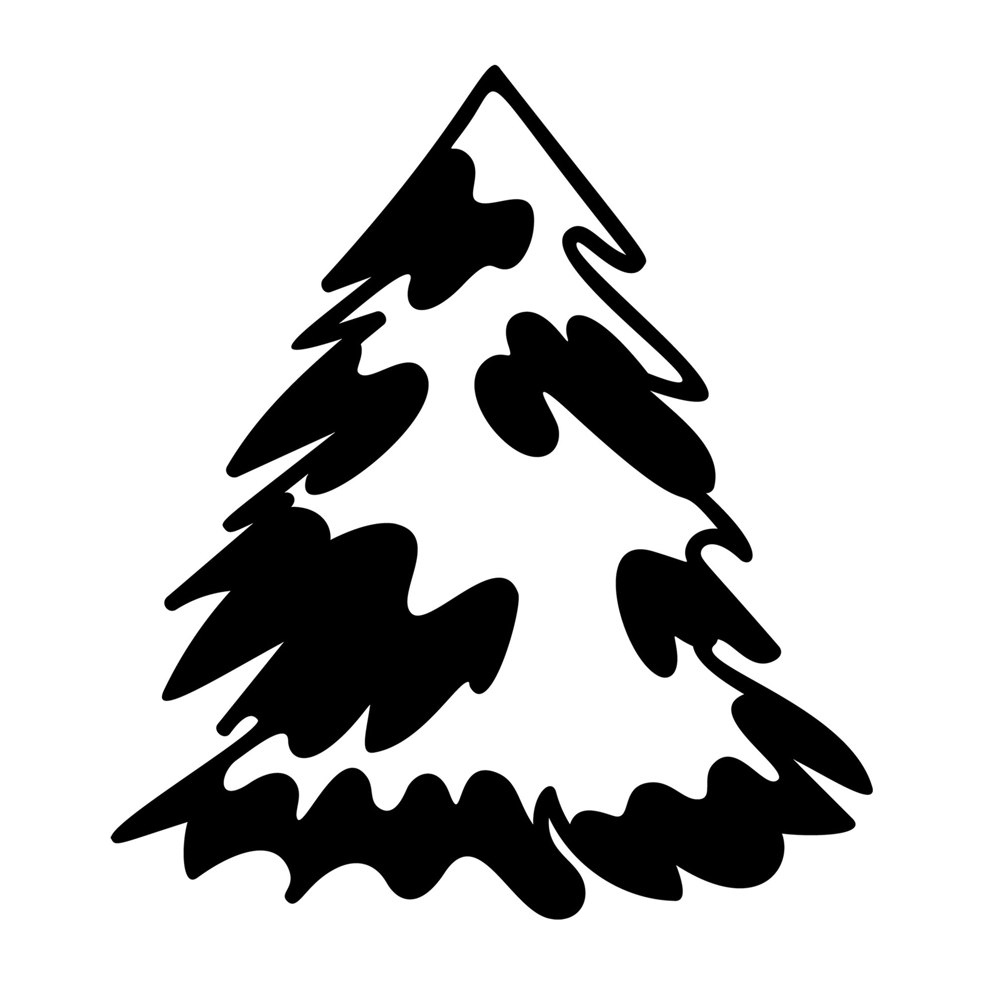 Christmas Tree SVG design for Cricut, Silhouette, laser cutting, vinyl, sublimation, and holiday craft projects.