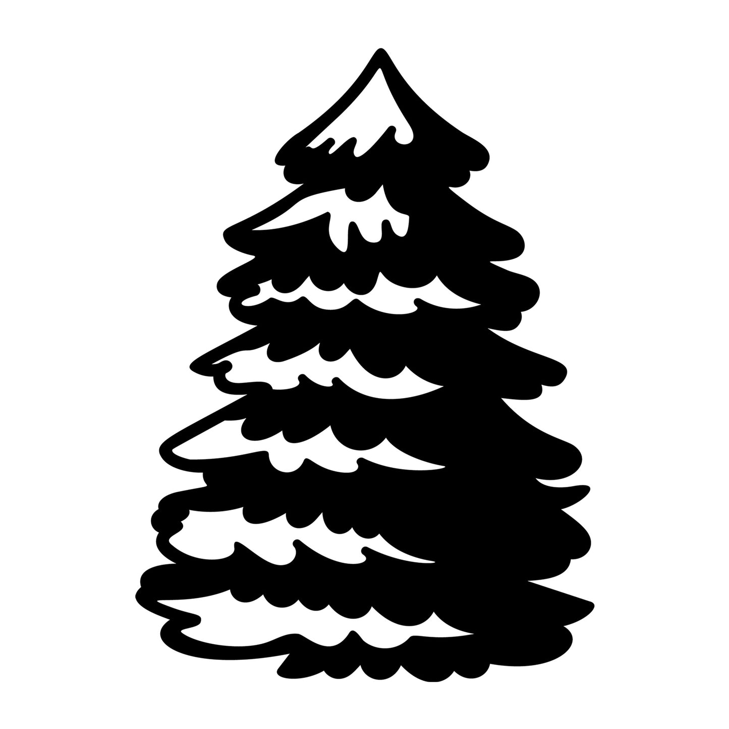 Christmas Tree SVG design for Cricut, Silhouette, laser cutting, vinyl, sublimation, and holiday craft projects.