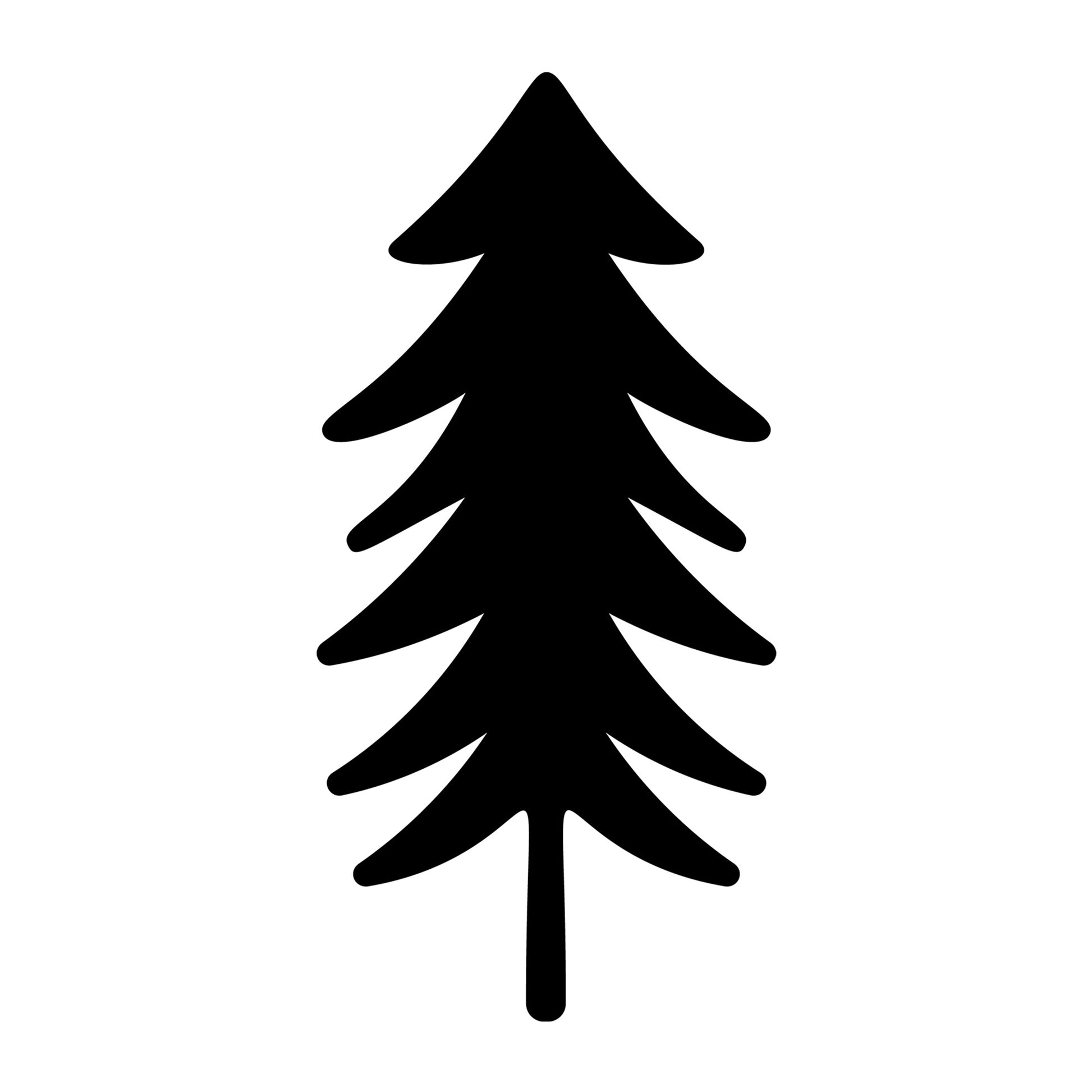 Christmas Tree SVG design for Cricut, Silhouette, laser cutting, vinyl, sublimation, and holiday craft projects.