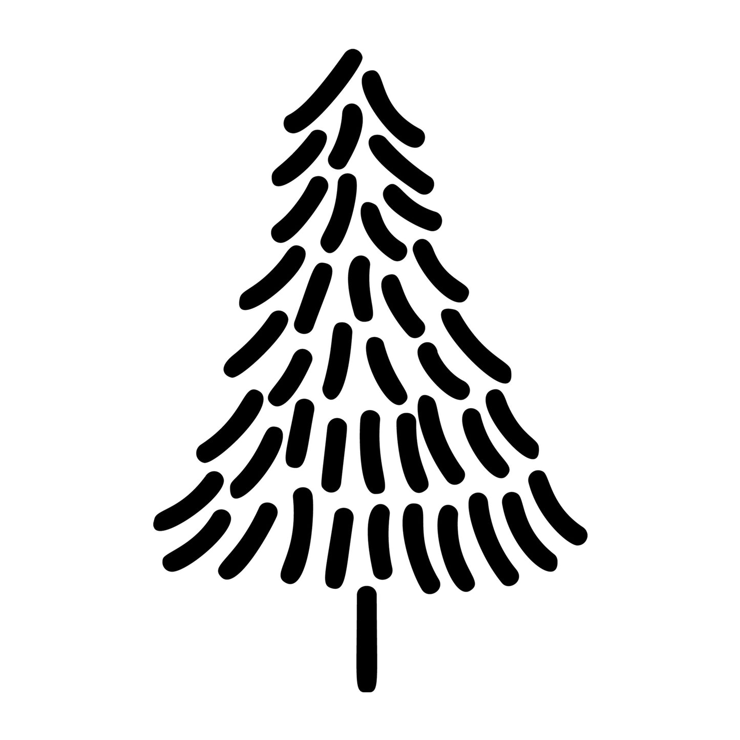 Christmas Tree SVG design for Cricut, Silhouette, laser cutting, vinyl, sublimation, and holiday craft projects.