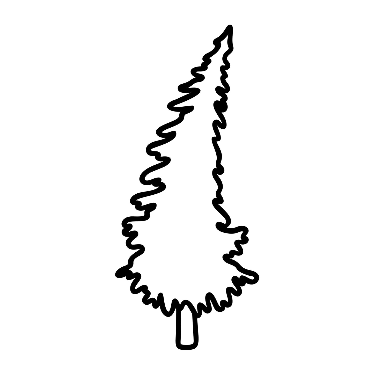 Christmas Tree SVG design for Cricut, Silhouette, laser cutting, vinyl, sublimation, and holiday craft projects.