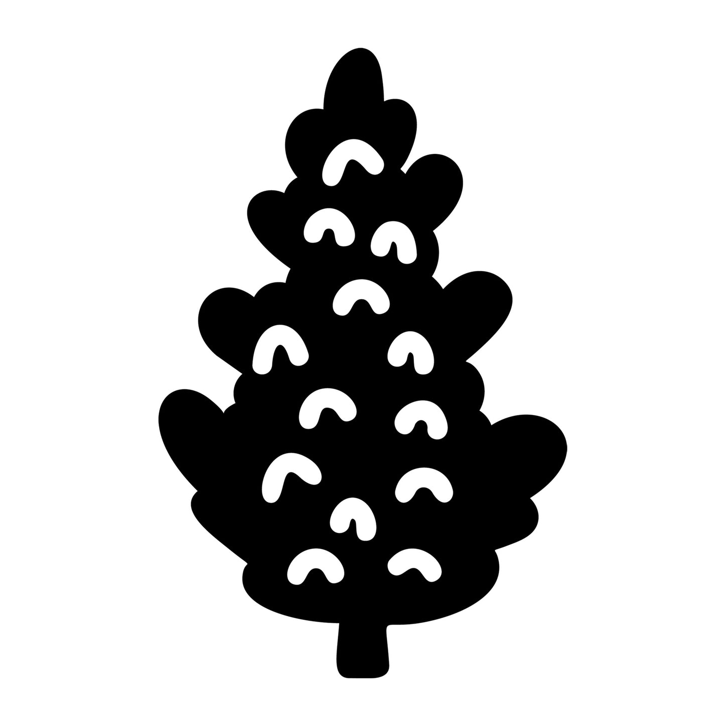 Christmas Tree SVG design for Cricut, Silhouette, laser cutting, vinyl, sublimation, and holiday craft projects.