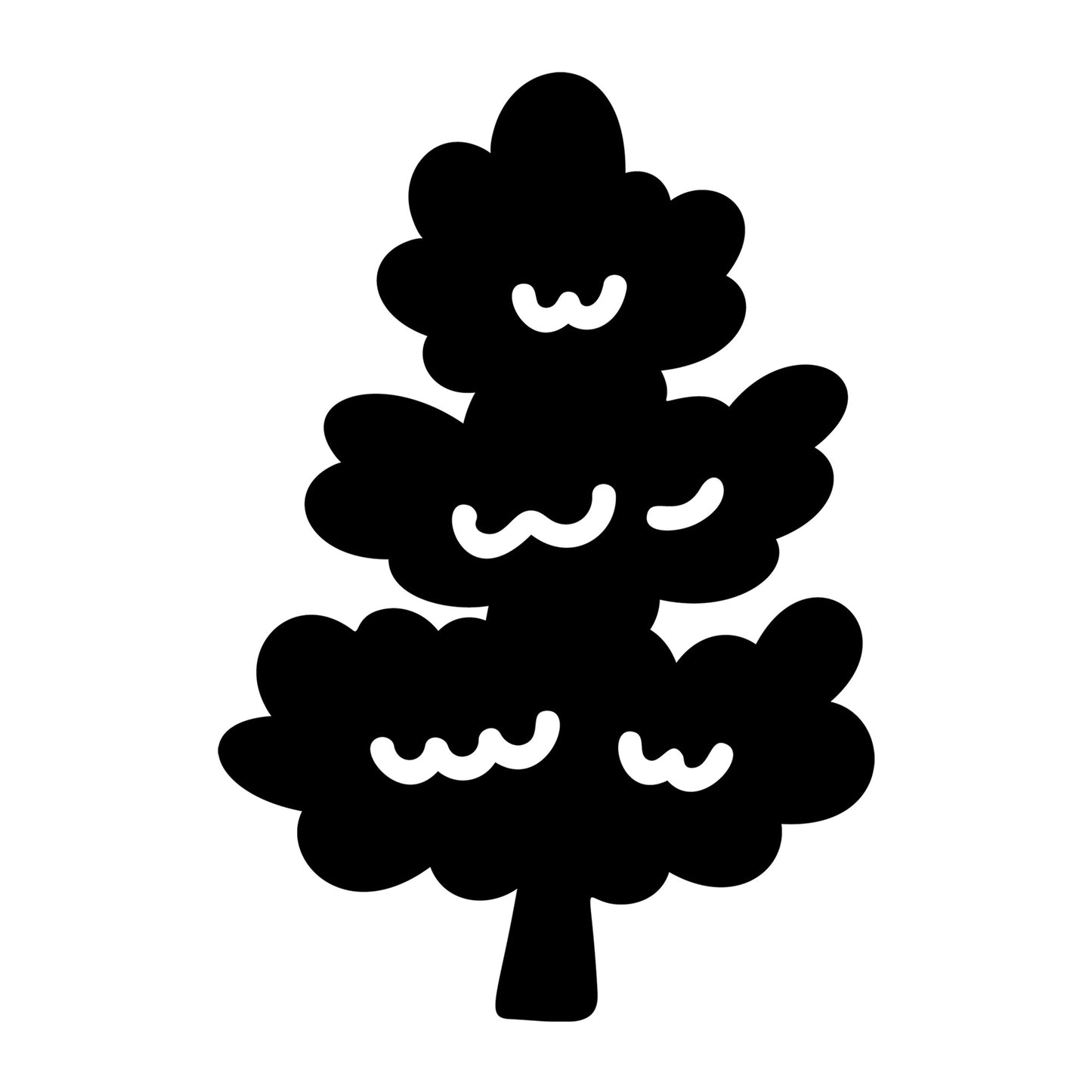 Christmas Tree SVG design for Cricut, Silhouette, laser cutting, vinyl, sublimation, and holiday craft projects.