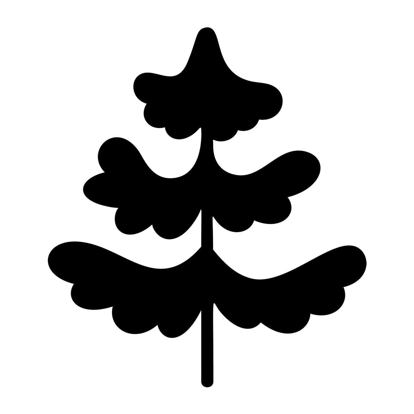 Christmas Tree SVG design for Cricut, Silhouette, laser cutting, vinyl, sublimation, and holiday craft projects.