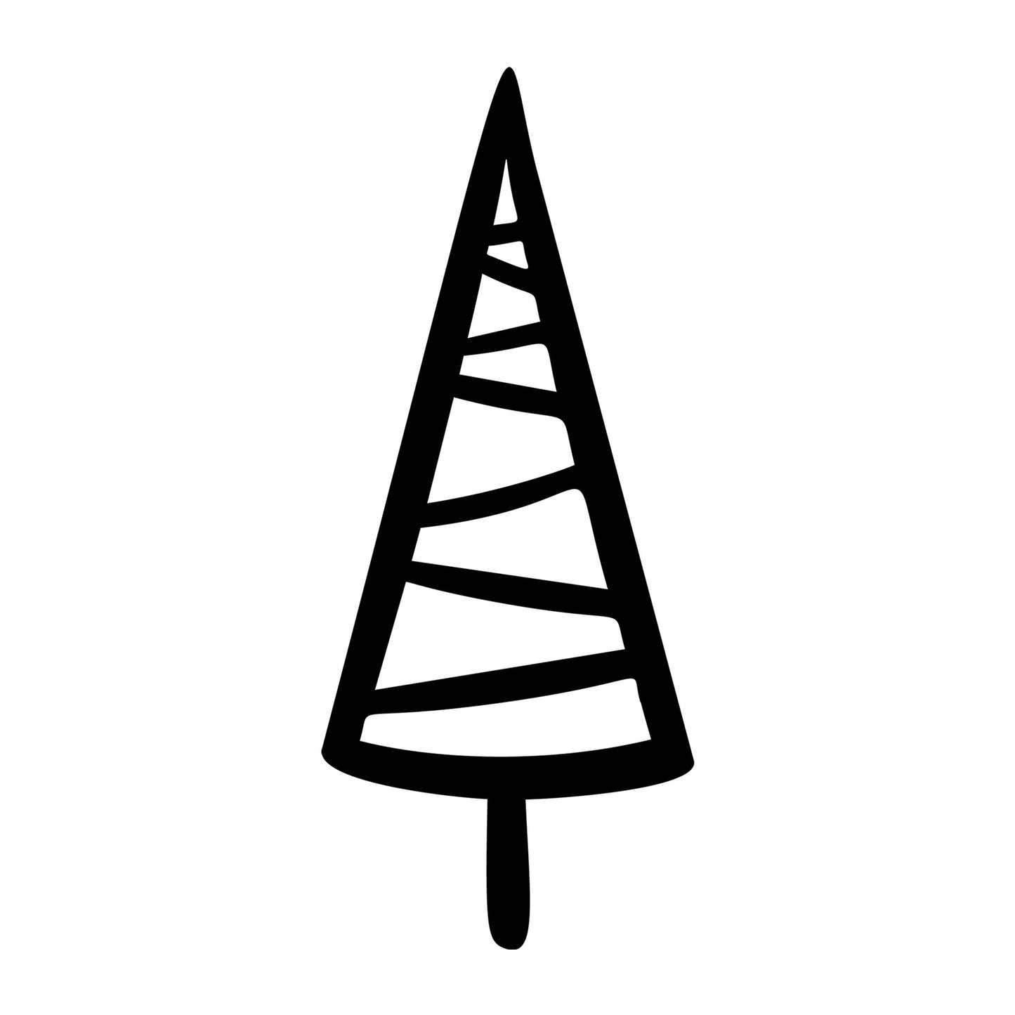 Christmas Tree SVG design for Cricut, Silhouette, laser cutting, vinyl, sublimation, and holiday craft projects.