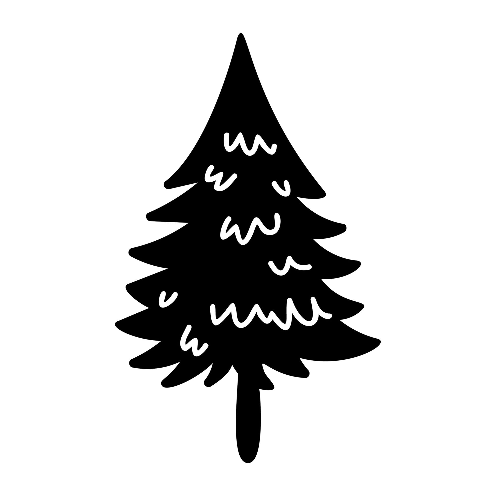 Christmas Tree SVG design for Cricut, Silhouette, laser cutting, vinyl, sublimation, and holiday craft projects.