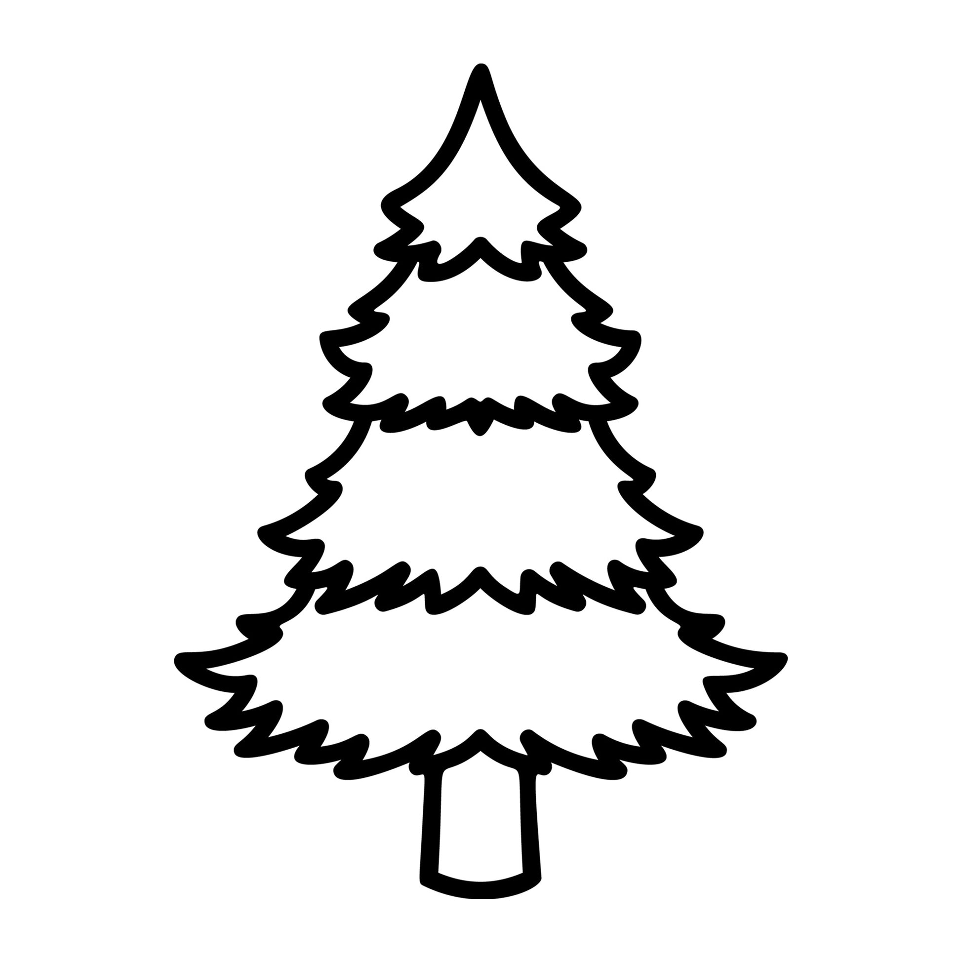 Christmas Tree SVG design for Cricut, Silhouette, laser cutting, vinyl, sublimation, and holiday craft projects.