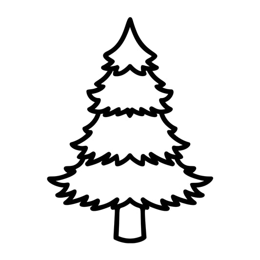 Christmas Tree SVG design for Cricut, Silhouette, laser cutting, vinyl, sublimation, and holiday craft projects.