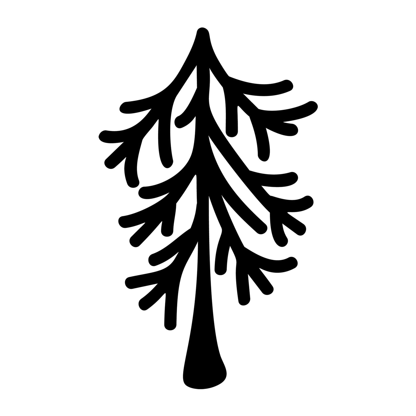 Christmas Tree SVG design for Cricut, Silhouette, laser cutting, vinyl, sublimation, and holiday craft projects.