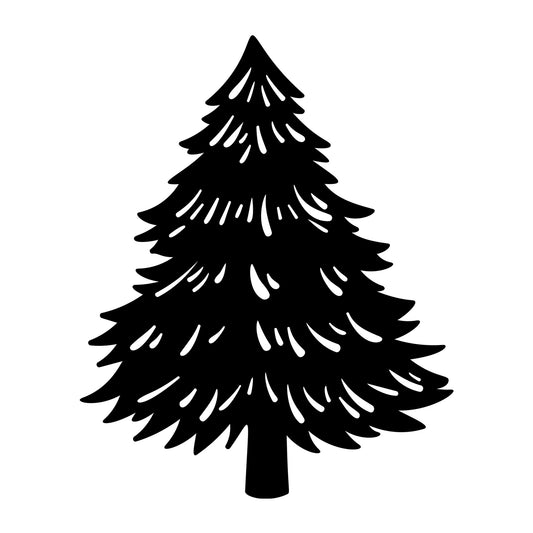 Christmas Tree SVG design for Cricut, Silhouette, laser cutting, vinyl, sublimation, and holiday craft projects.