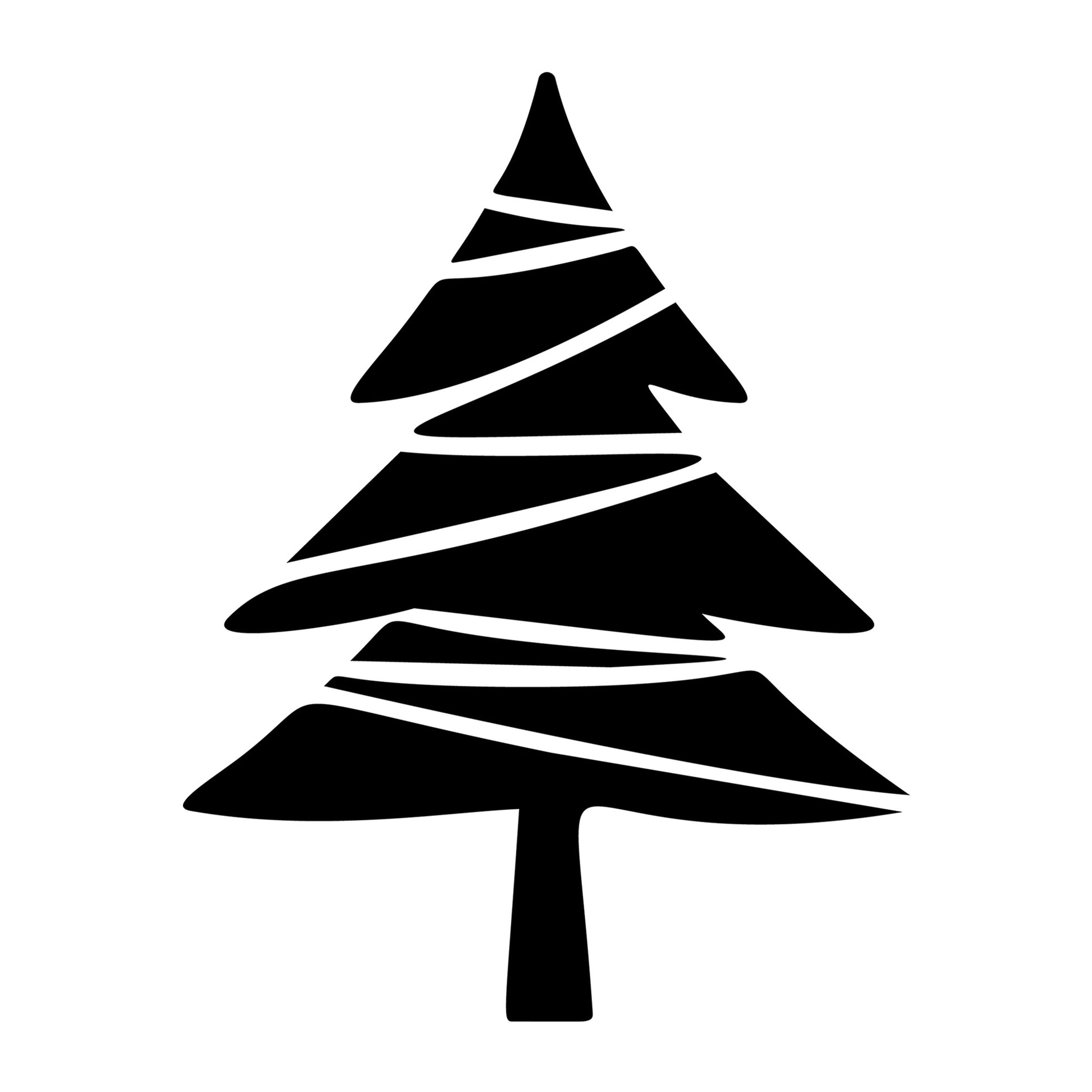Christmas Tree SVG design for Cricut, Silhouette, laser cutting, vinyl, sublimation, and holiday craft projects.