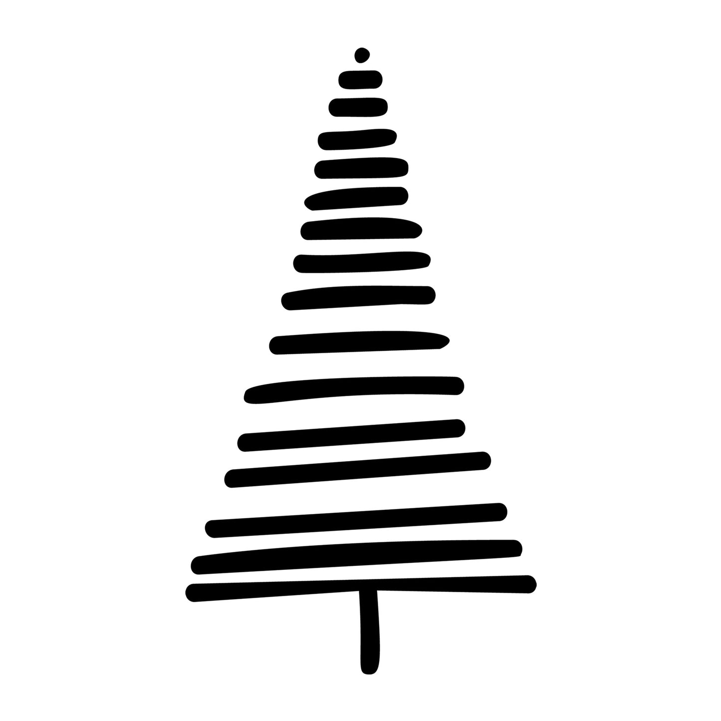 Christmas Tree SVG design for Cricut, Silhouette, laser cutting, vinyl, sublimation, and holiday craft projects.