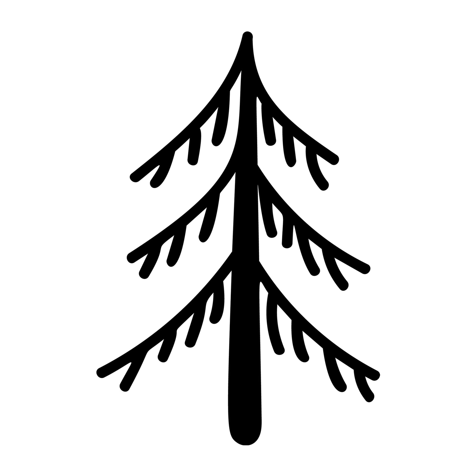 Christmas Tree SVG design for Cricut, Silhouette, laser cutting, vinyl, sublimation, and holiday craft projects.