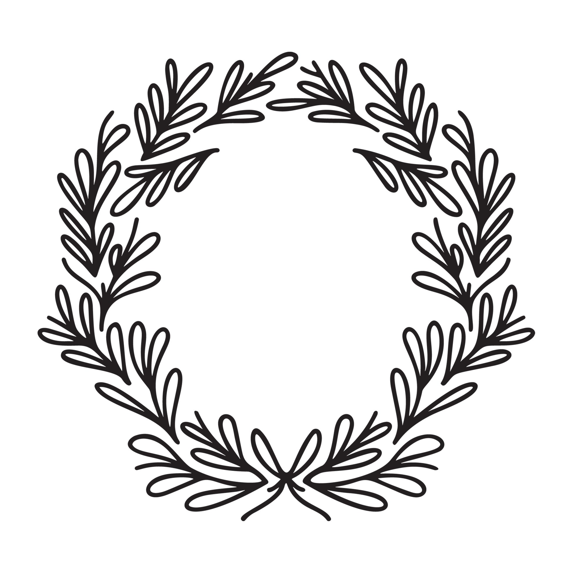 Christmas Wreath SVG design for Cricut, Silhouette, laser cutting, vinyl, sublimation, and Christmas craft projects.