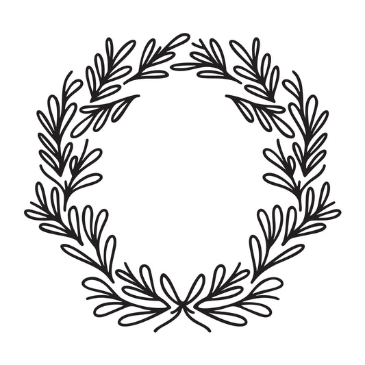 Christmas Wreath SVG design for Cricut, Silhouette, laser cutting, vinyl, sublimation, and Christmas craft projects.