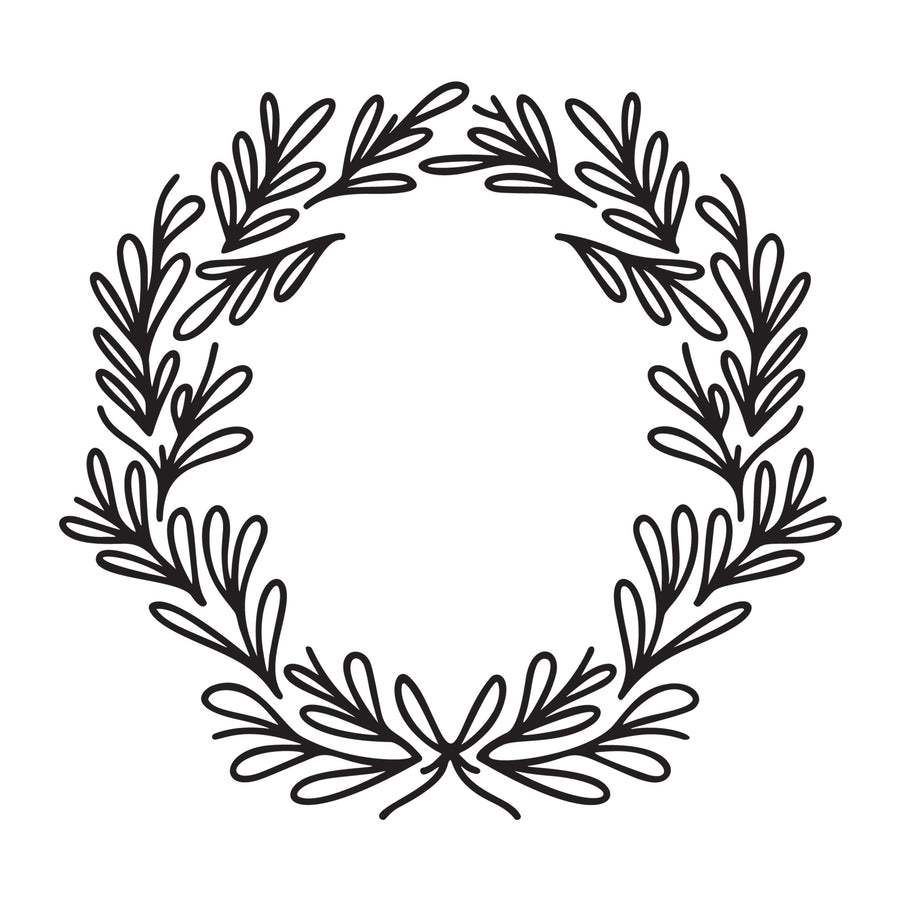 Christmas Wreath SVG design for Cricut, Silhouette, laser cutting, vinyl, sublimation, and Christmas craft projects.