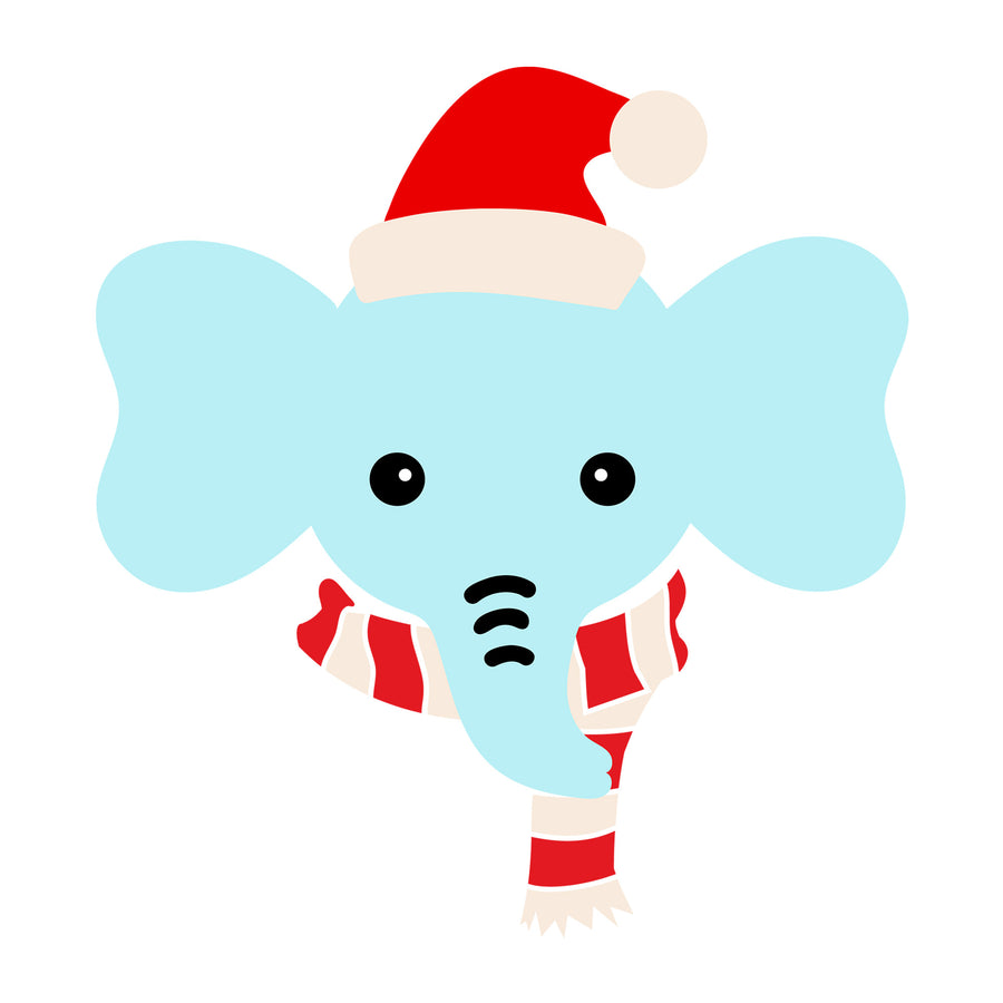 Christmas Elephant SVG