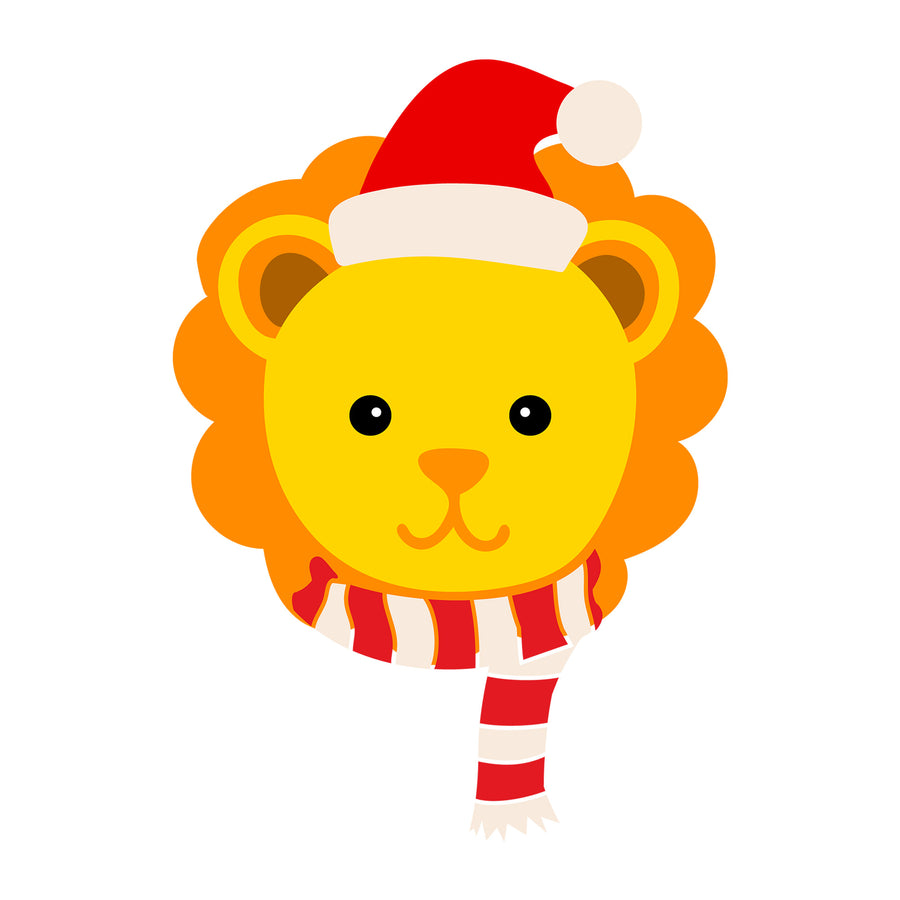 Christmas Lion SVG