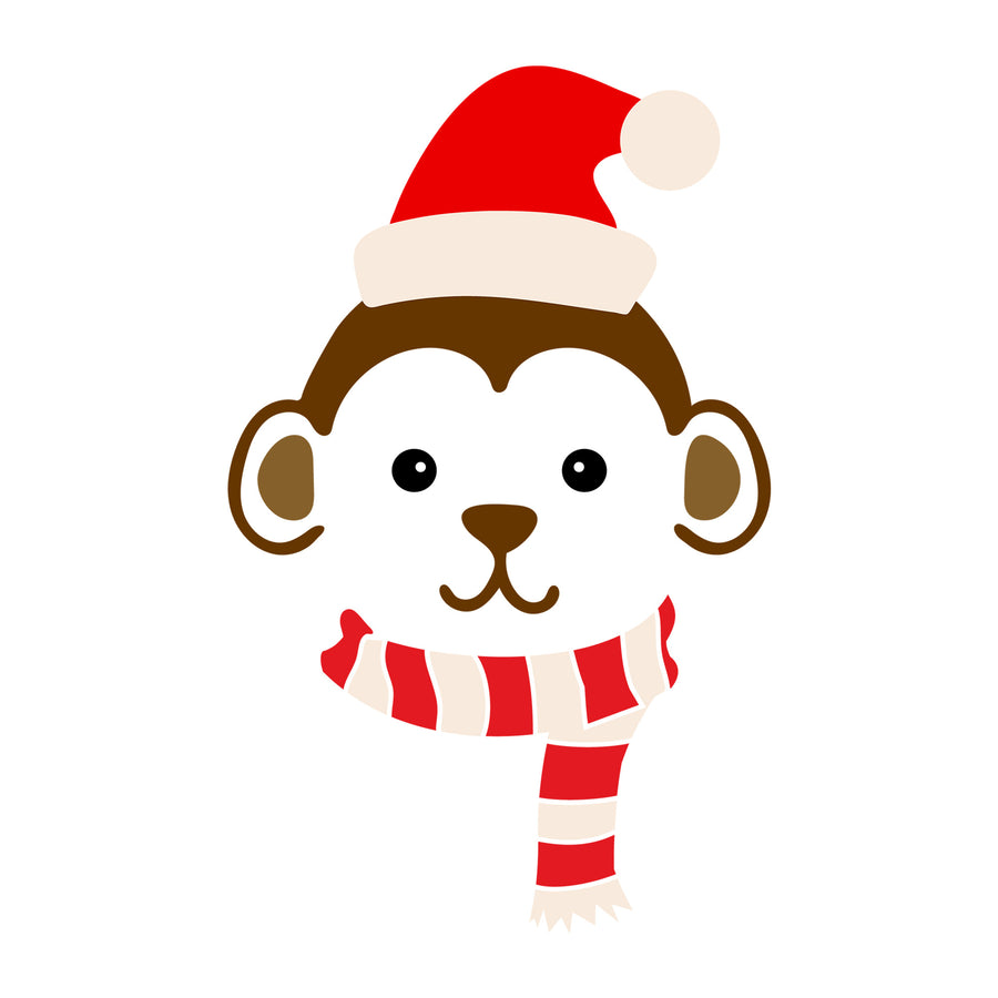 Christmas Monkey SVG
