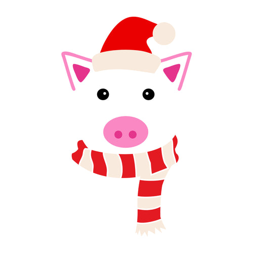 Christmas Pig SVG