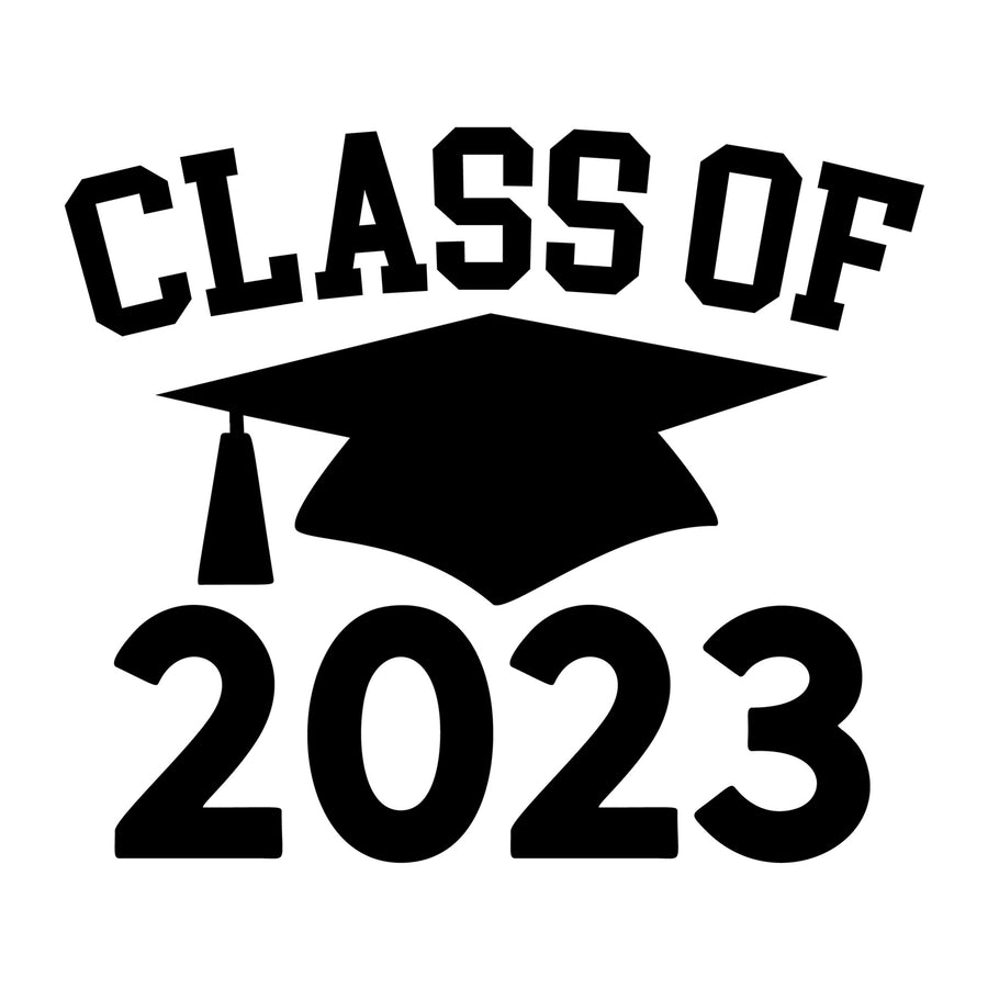 Class Of 2023 SVG design for Cricut, Silhouette, laser cutting, vinyl, sublimation, graduation crafts, and DIY projects.