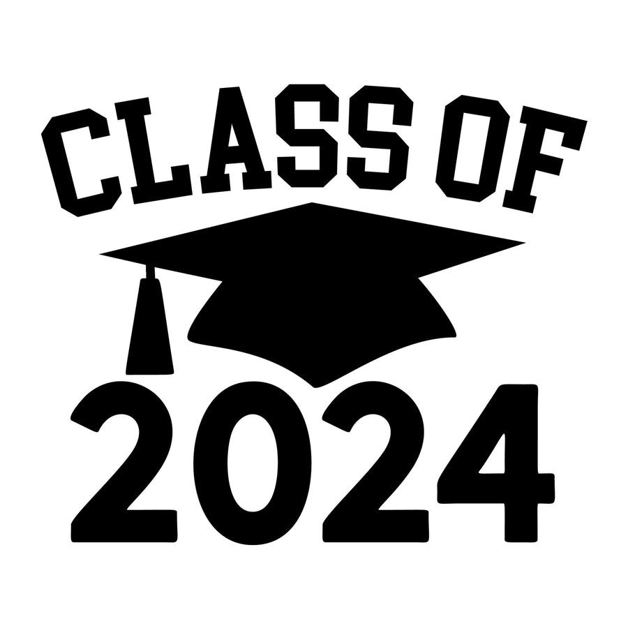 Class Of 2024 SVG design for Cricut, Silhouette, laser cutting, vinyl, sublimation, graduation crafts, and DIY projects.