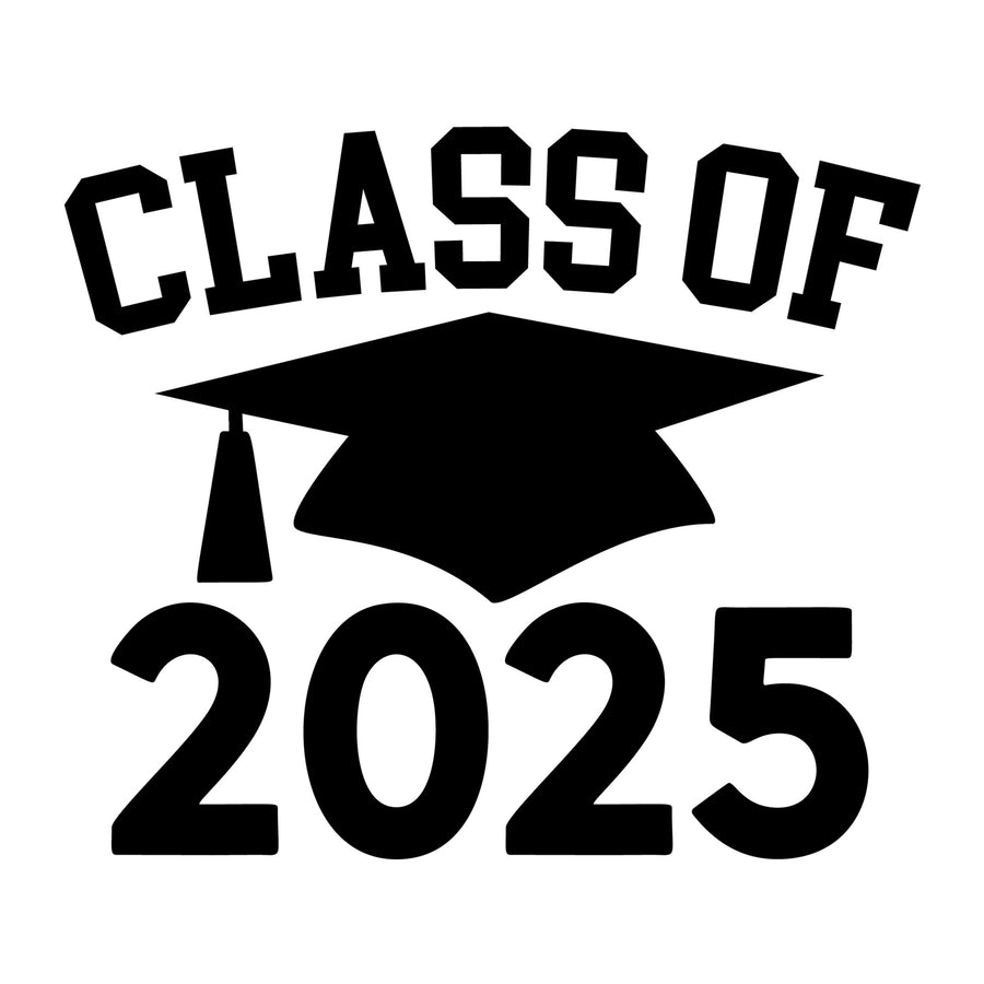 Class Of 2025 SVG design for Cricut, Silhouette, laser cutting, vinyl, sublimation, graduation crafts, and DIY projects.