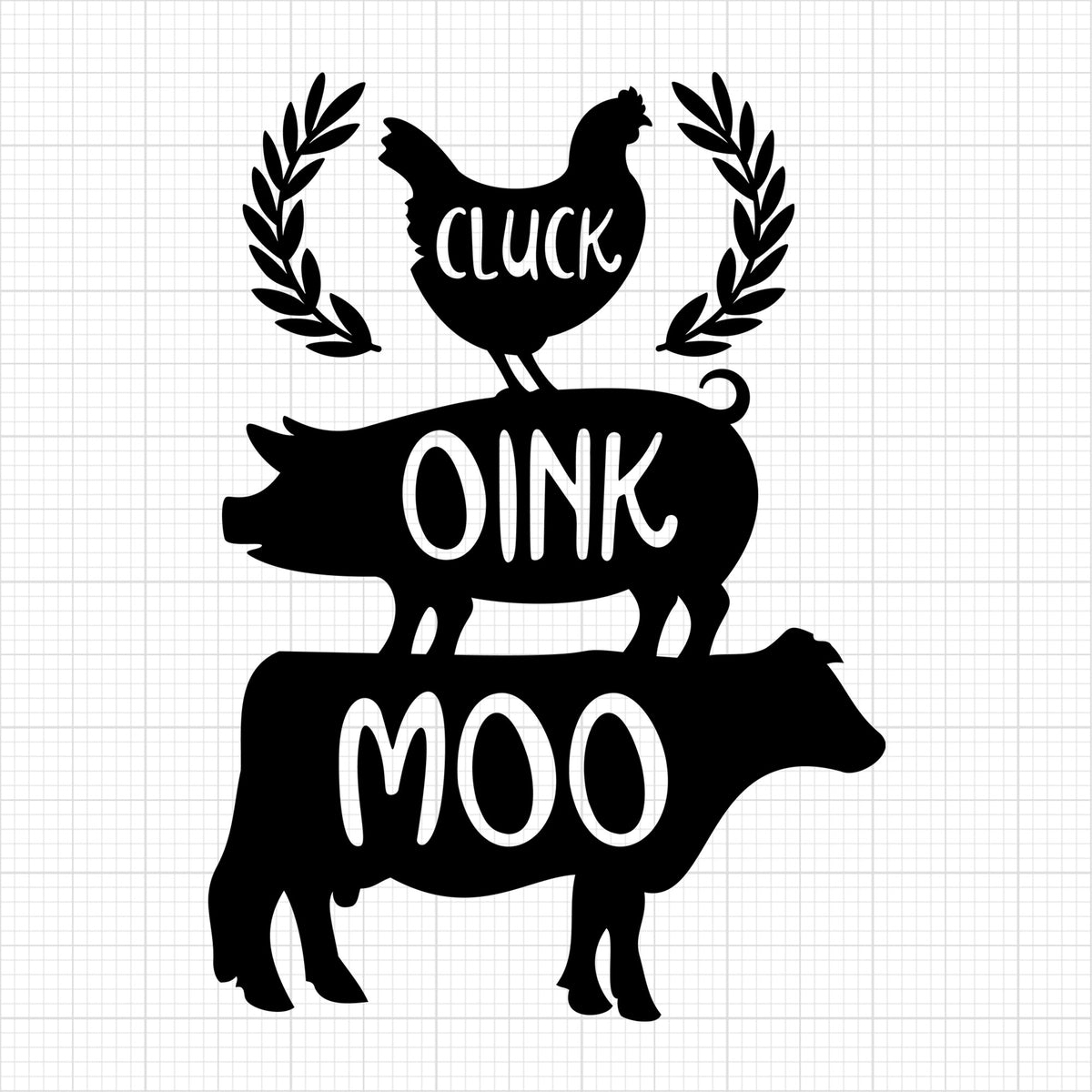 Cluck Oink Moo