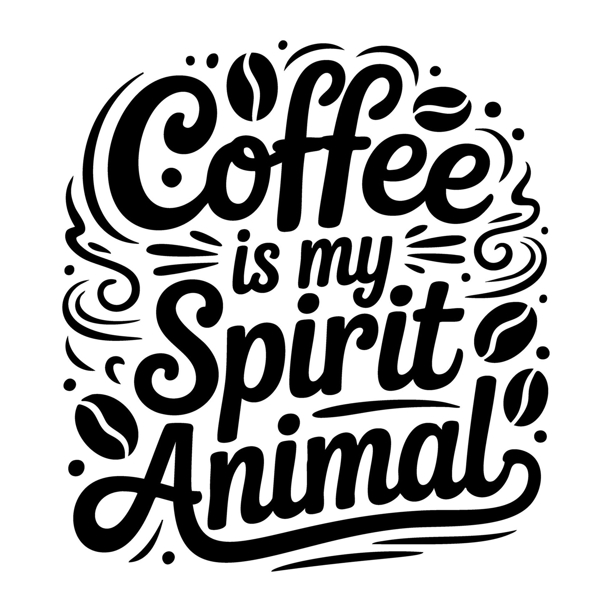 Coffee Is My Spirit Animal SVG