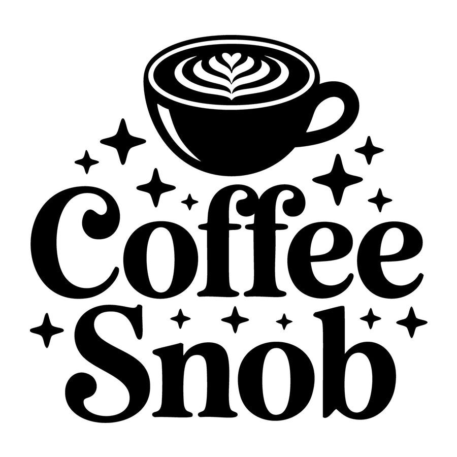 Coffee Snob SVG
