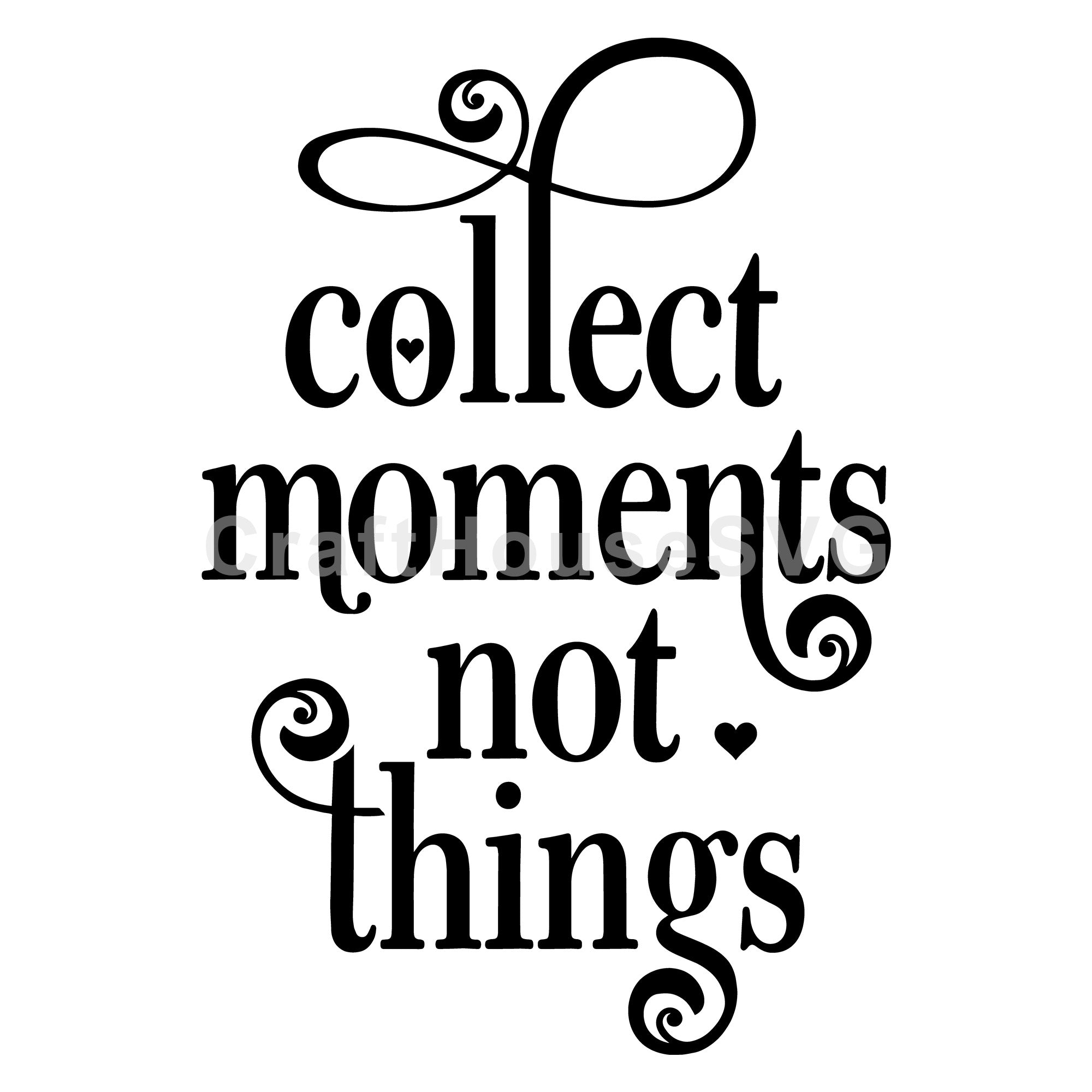 Collect moments not things SVG