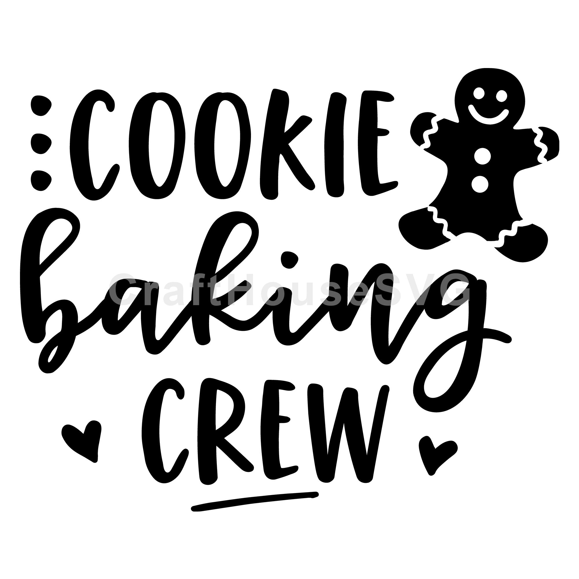 Cookie baking crew SVG