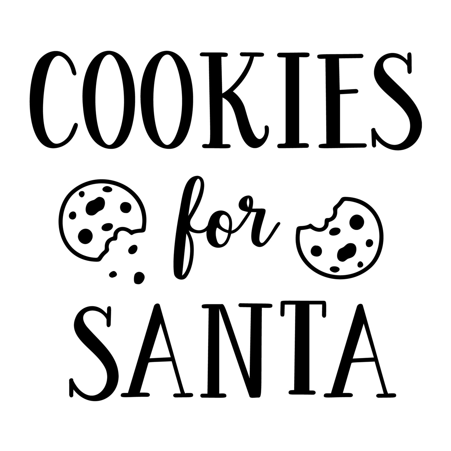 Cookies For Santa SVG