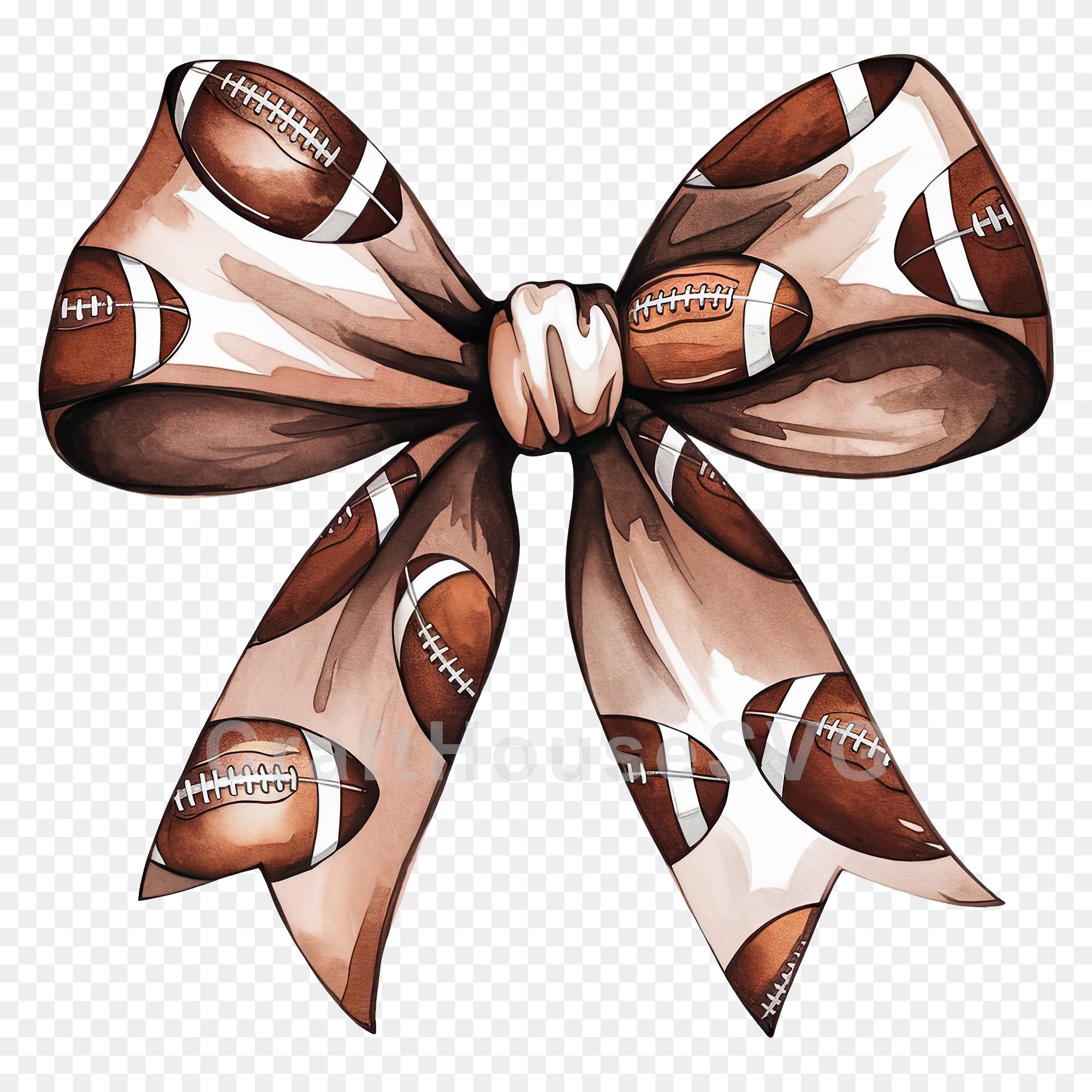 Coquette Bow Football PNG Shirt Design